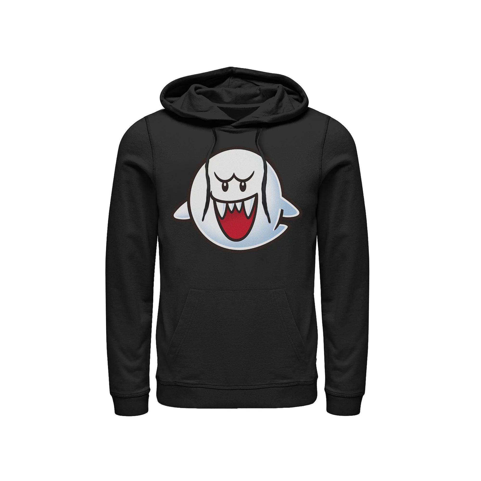 Men's Nintendo Super Mario Boo Face Hoodie, Size: XXL, Black Product Image