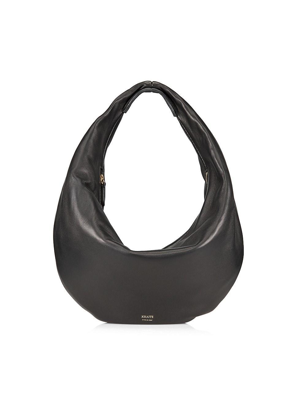 Womens Medium Olivia Leather Hobo Bag Product Image