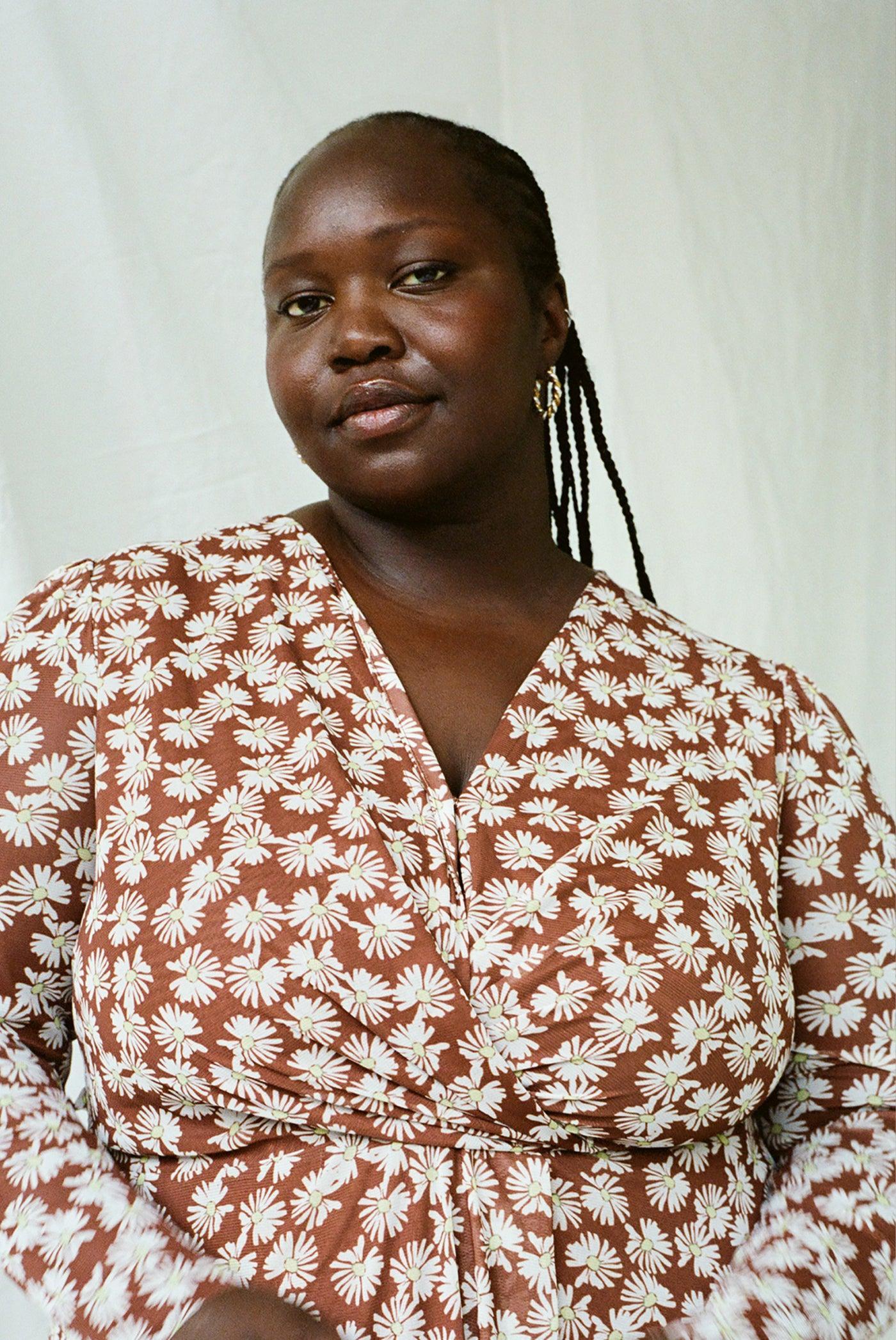Nia Mini Wrap Dress - Daisy Shower Product Image
