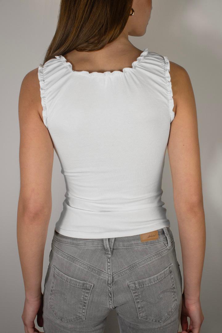 Frill hems tank top Product Image