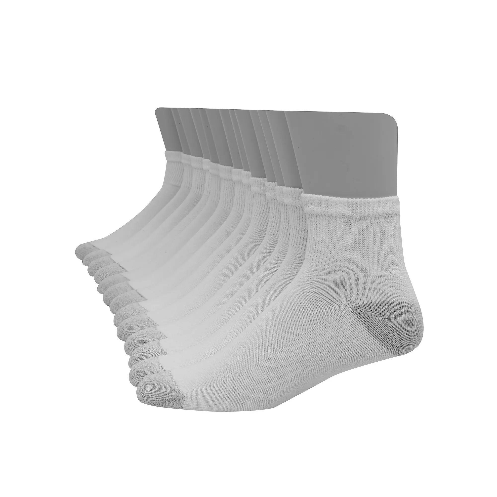 Mens Hanes Ultimate 12-pack + 1 Bonus Soft & Durable Ankle Socks Product Image