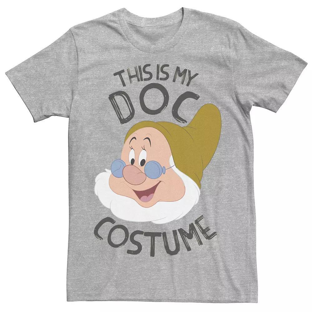 Men's Disney's Snow White and the Seven Dwarfs This Is My Doc Costume Halloween Tee, Size: Large, Athletic Grey Product Image