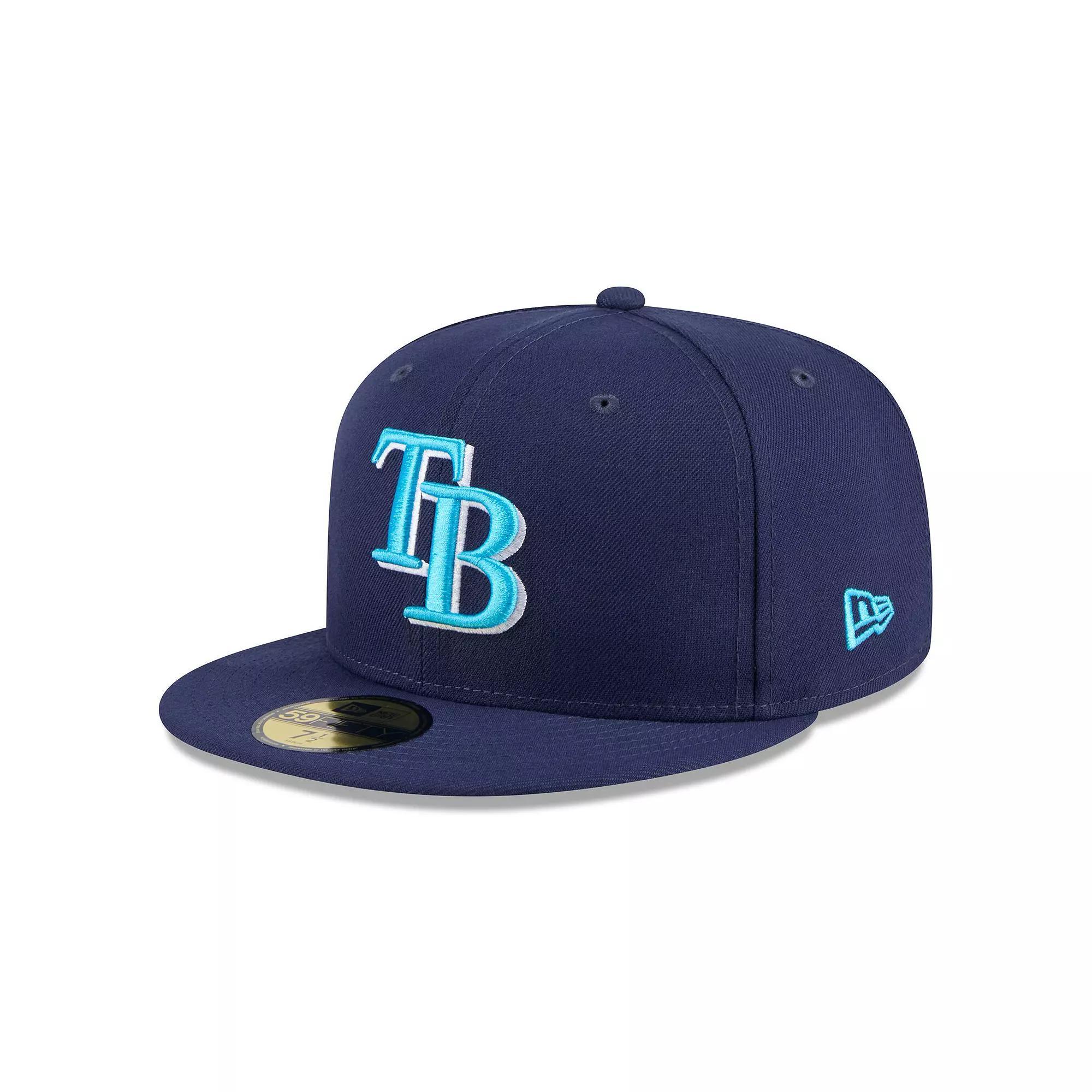 Men's New Era Navy Tampa Bay Rays 2024 Father's Day 59FIFTY Fitted Hat, Size: 7 7/8, Blue Product Image