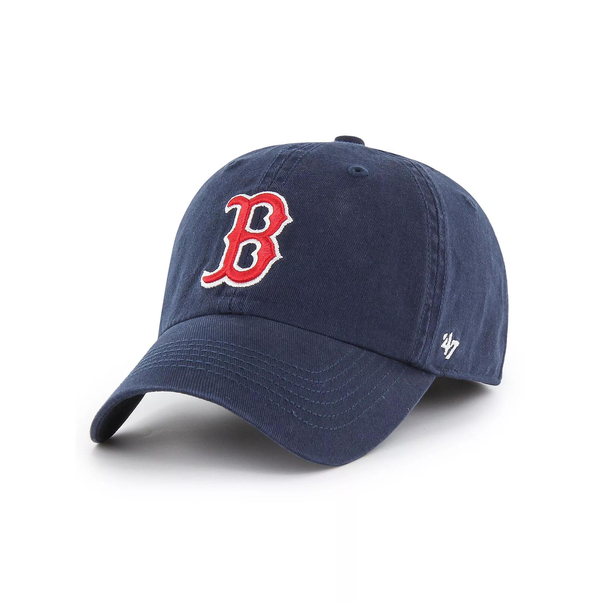 Men's '47 Navy Boston Red Sox Franchise Logo Fitted Hat, Size: Medium, Blue Product Image