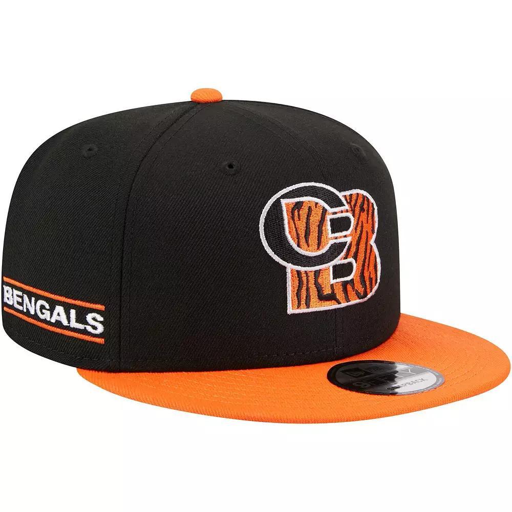 Mens New Era /Orange Cincinnati Bengals City Originals 9FIFTY Snapback Hat Product Image