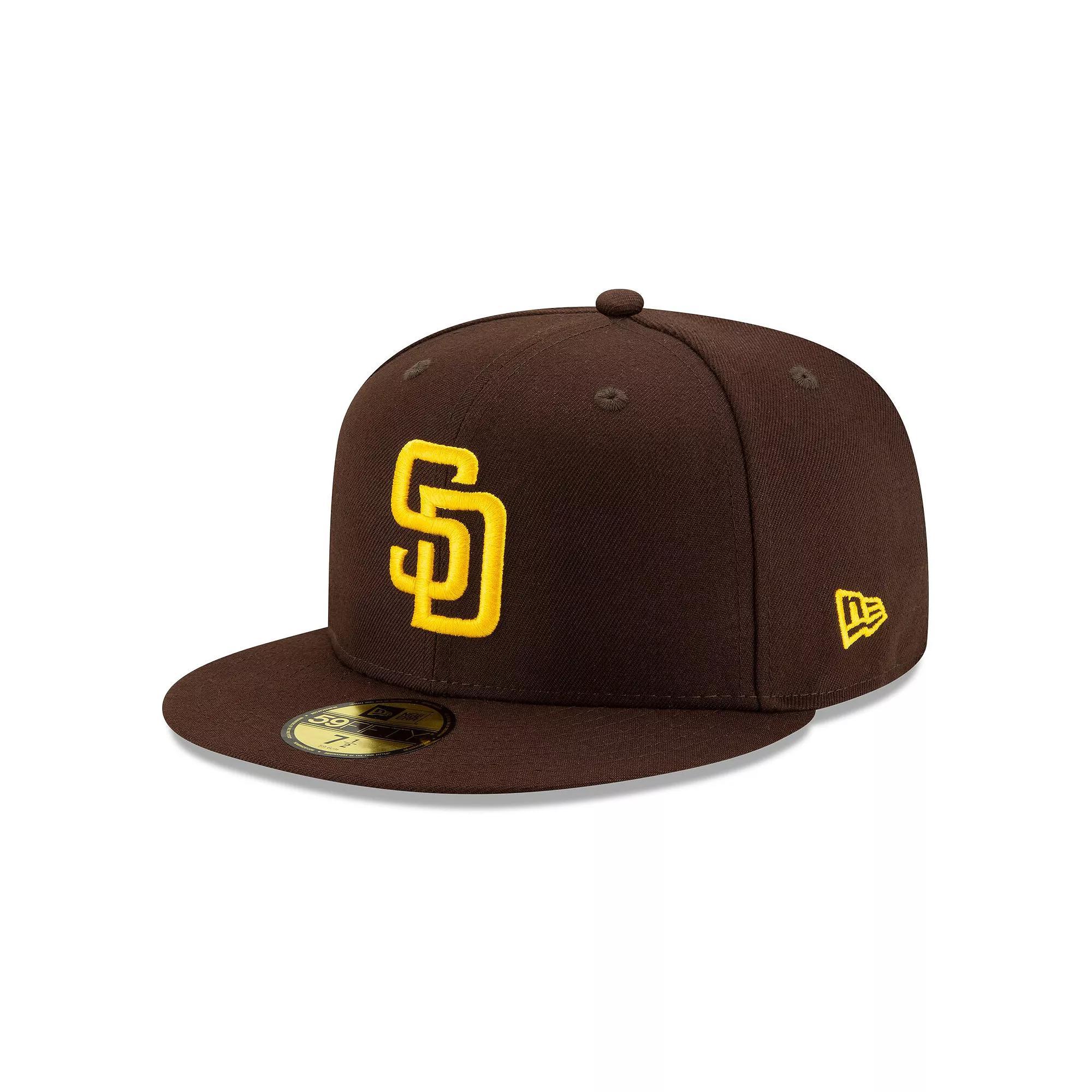 Men's New Era Brown San Diego Padres 2020 Authentic Collection On-Field 59FIFTY Fitted Hat, Size: 7 3/8 Product Image