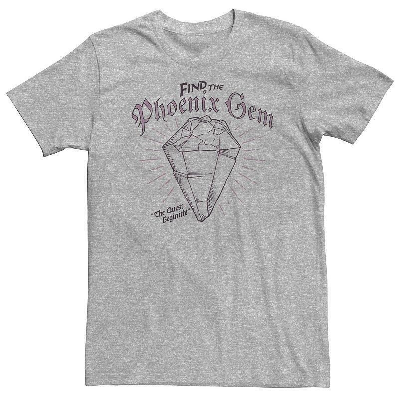 Big & Tall Disney / Pixar Onward Find The Phoenix Gem Tee, Men's, Size: 4XL, Athletic Grey Product Image