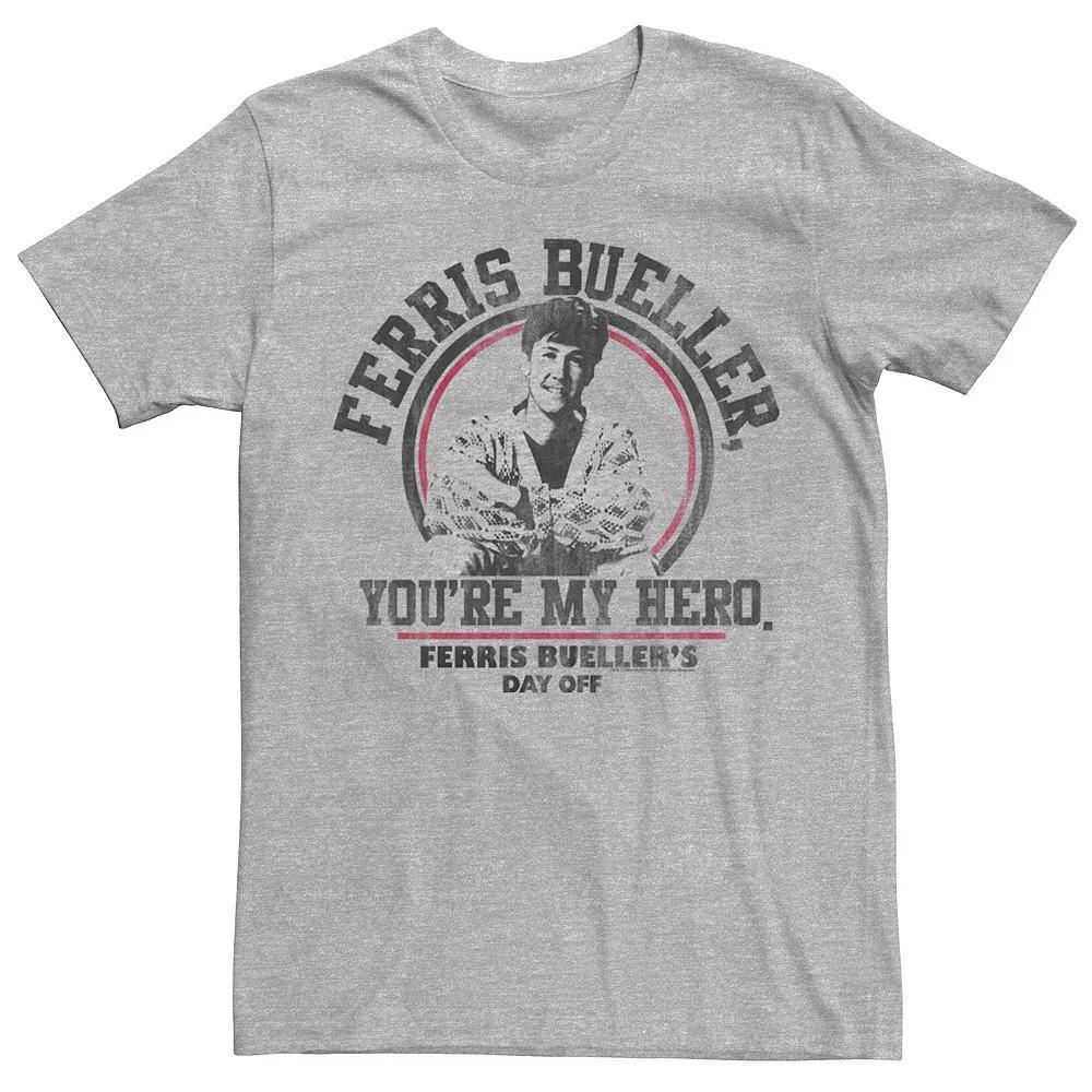 Men's Paramount Cameron You're My Hero Distressed Tee, Size: XXL, Athletic Grey Product Image