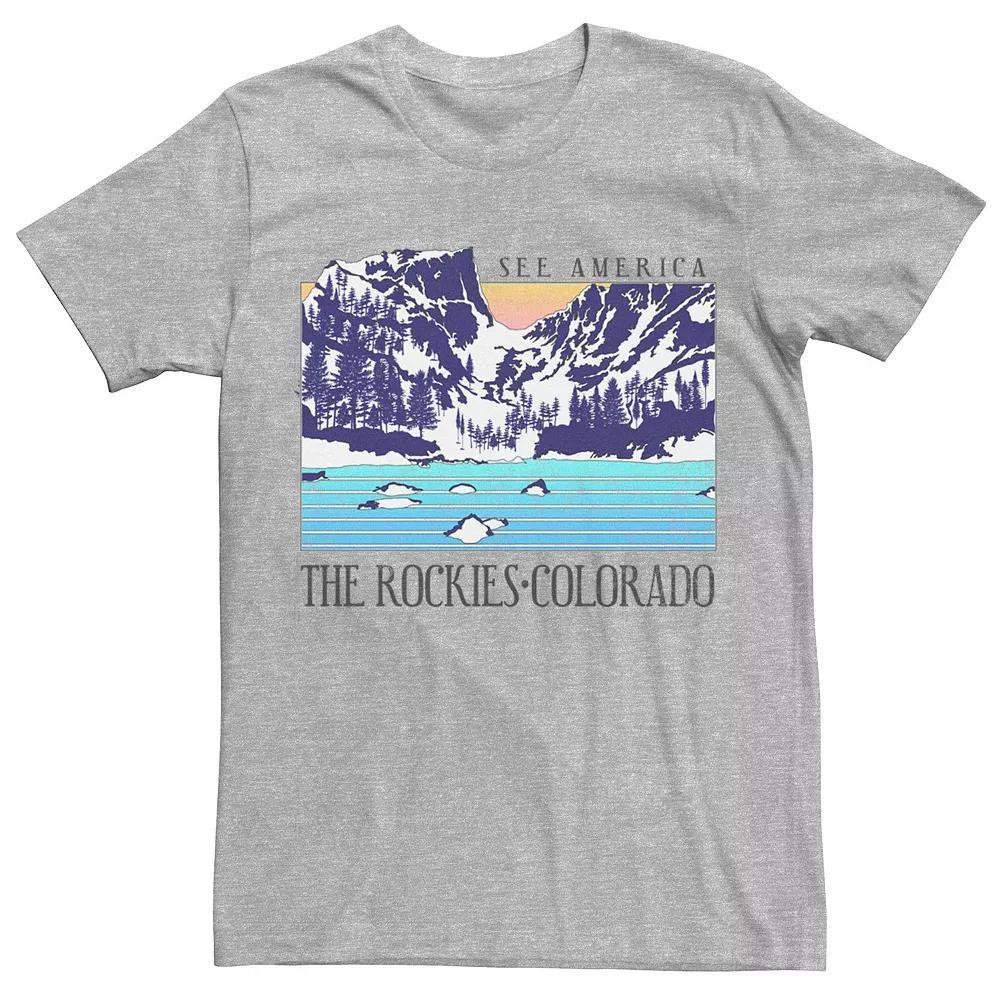 Men's The Rockies Colorado See America Tee, Size: Medium, Athletic Grey Product Image