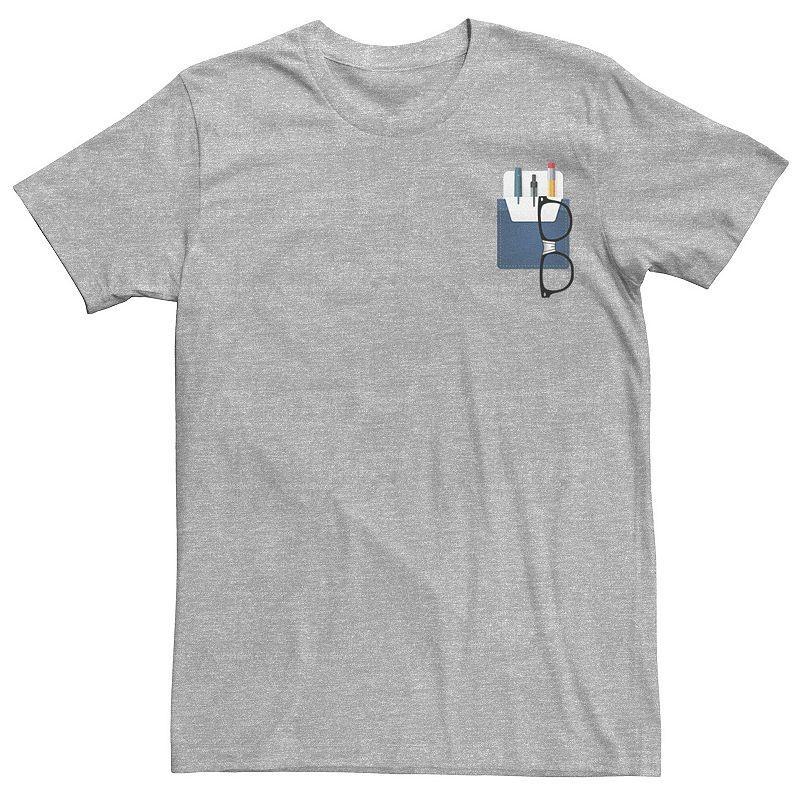 Men's Pocket Prorector Left Chest Logo Graphic Tee, Size: Medium, Athletic Grey Product Image