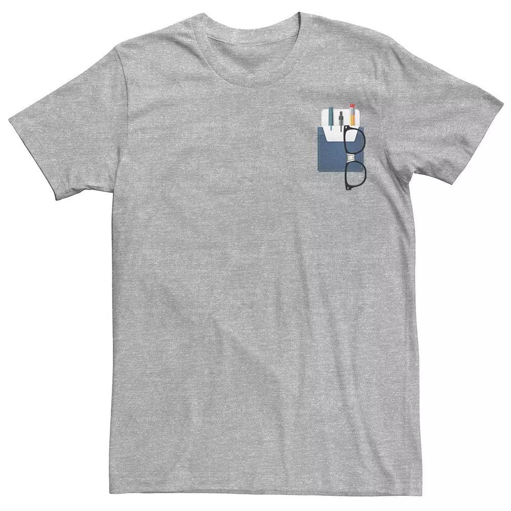 Men's Pocket Prorector Left Chest Logo Graphic Tee, Size: Medium, Athletic Grey Product Image