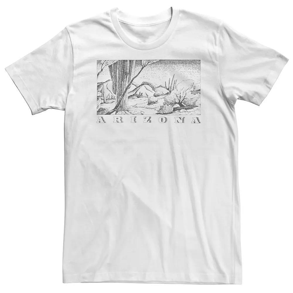 Big & Tall Fifth Sun Arizona Sketch Poster Tee, Mens Product Image