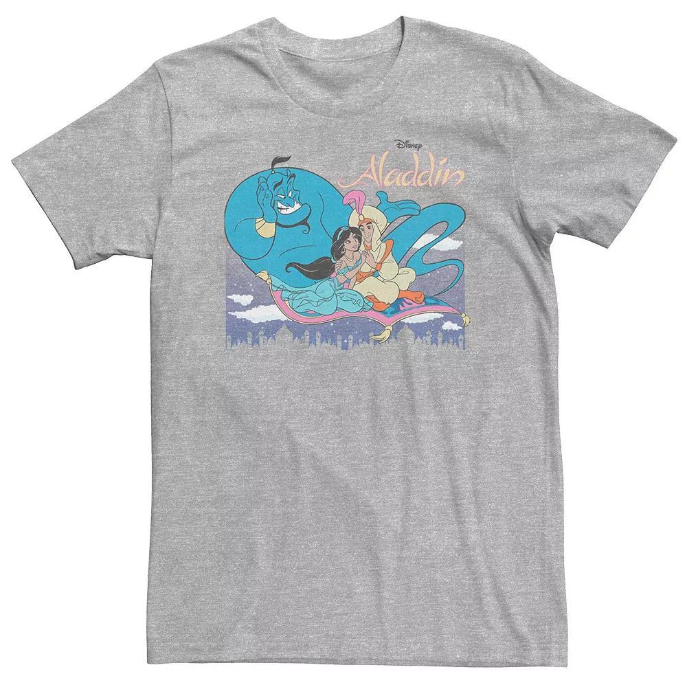 Big & Tall Disney Aladdin Classic Poster Tee, Men's, Size: 3XL, Athletic Grey Product Image