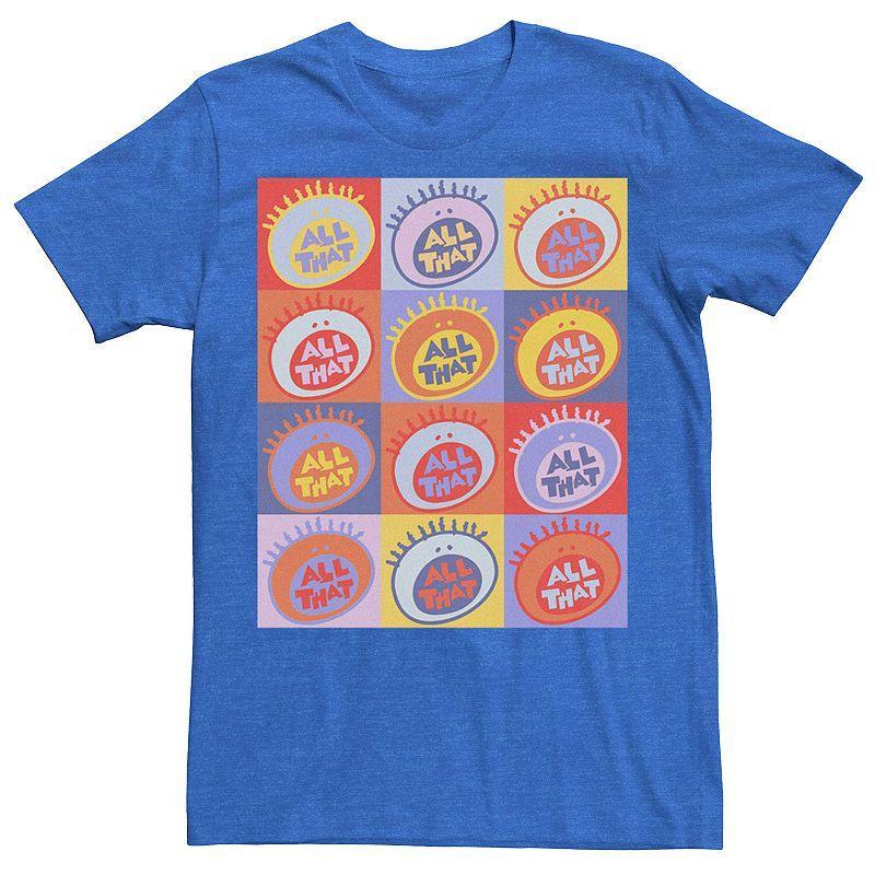 Men's Nickelodeon All That Classic Vintage Logo Tee, Size: Large, Royal Grey Product Image
