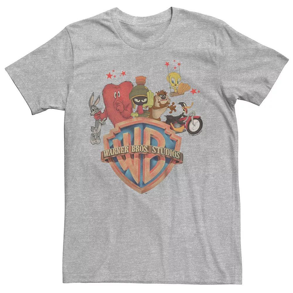 Men's Looney Tunes Vintage Style Draws Graphic Tee, Size: XXL, Athletic Grey Product Image