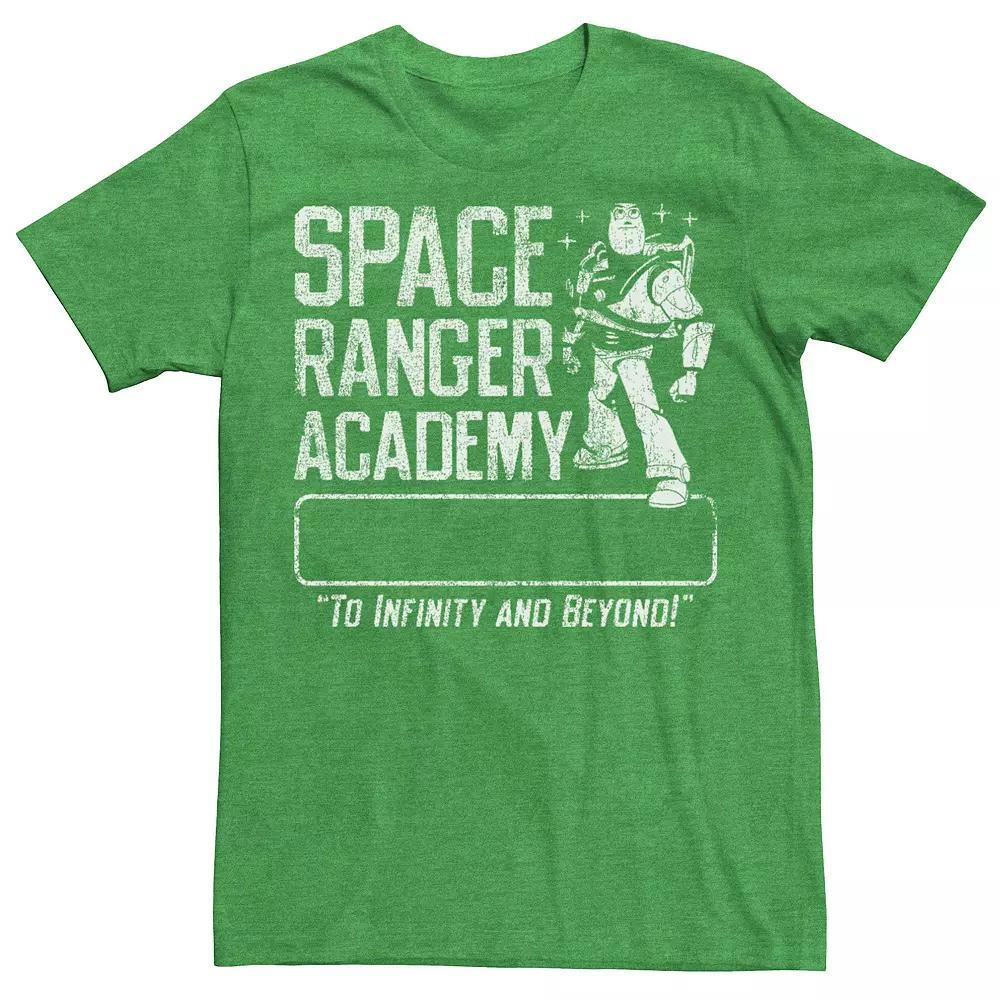 Disney / Pixar's Toy Story Buzz Lightyear Men's Space Ranger Academy Name Tee, Size: XXL, Kelly Grey Product Image