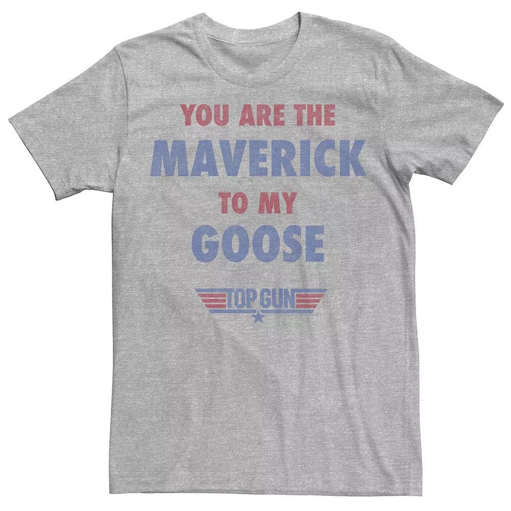 Men's Top Gun You Are The Maverick To My Goose Tee, Size: Medium, Athletic Grey Product Image