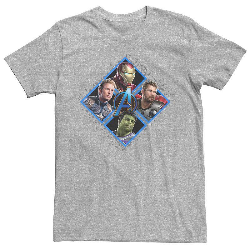 Men's Marvel Avengers Square Box Tee, Size: XL, Athletic Grey Product Image