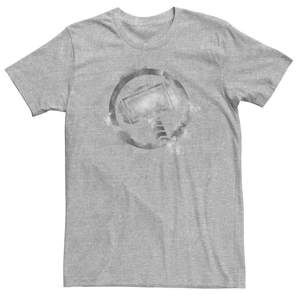 Big & Tall Marvel Avengers Endgame Thor Spray Paint Logo Tee, Men's, Size: 4XLT, Athletic Grey Product Image