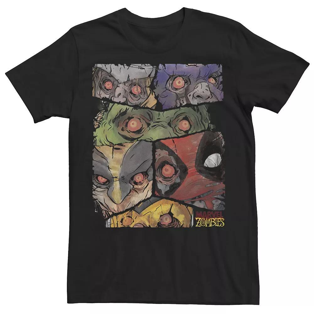 Men's Marvel Zombies Group Shot Panels Graphic Tee, Size: XL, Black Product Image