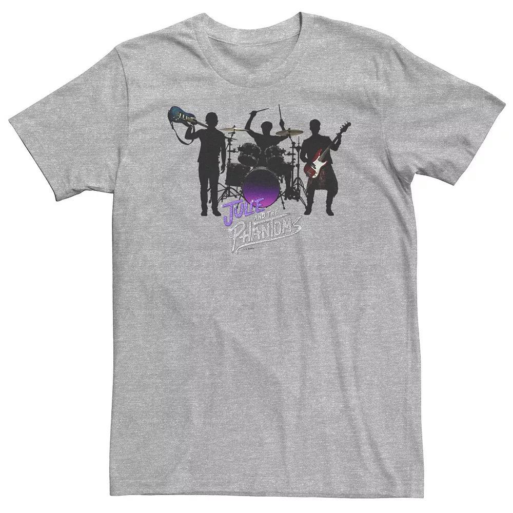 Big & Tall Julie And The Phantoms Group Shot Logo Silhouette Tee, Men's, Size: 3XL Tall, Athletic Grey Product Image