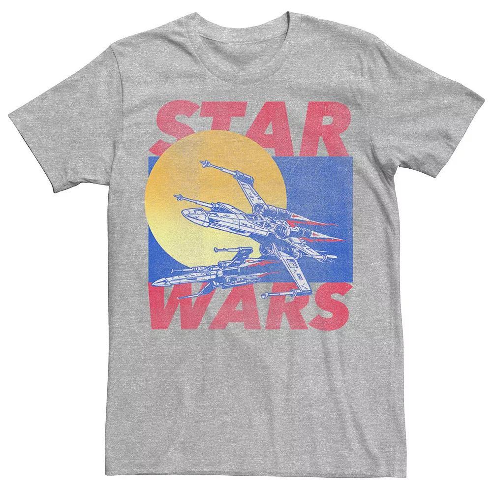 Men's Star Wars Ships Tee, Size: Large, Athletic Grey Product Image