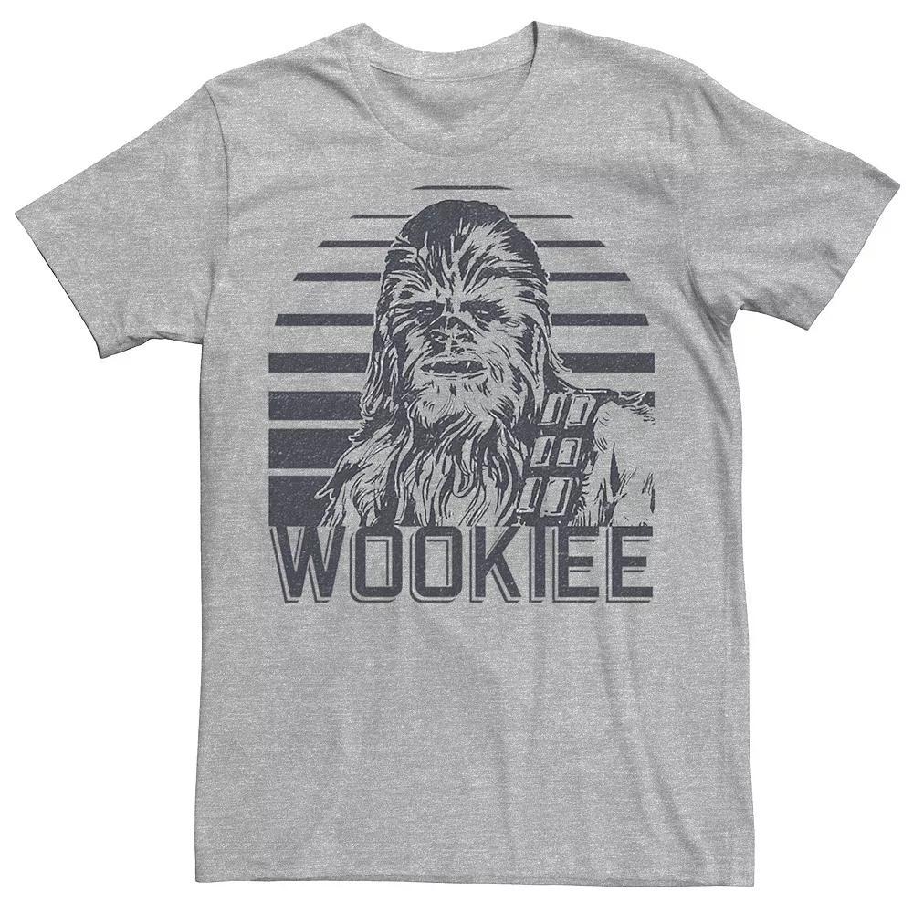 Men's Star Wars Chewbacca "Wookiee" Portrait Graphic Tee, Size: Large, Athletic Grey Product Image