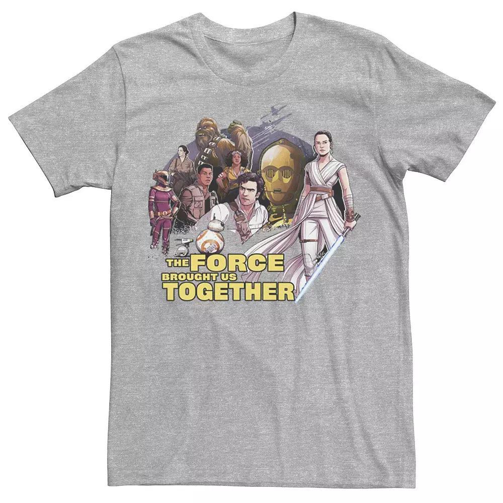 Men's Star Wars: The Rise Of Skywalker Force Brought Us Together Tee, Size: 3XL, Athletic Grey Product Image