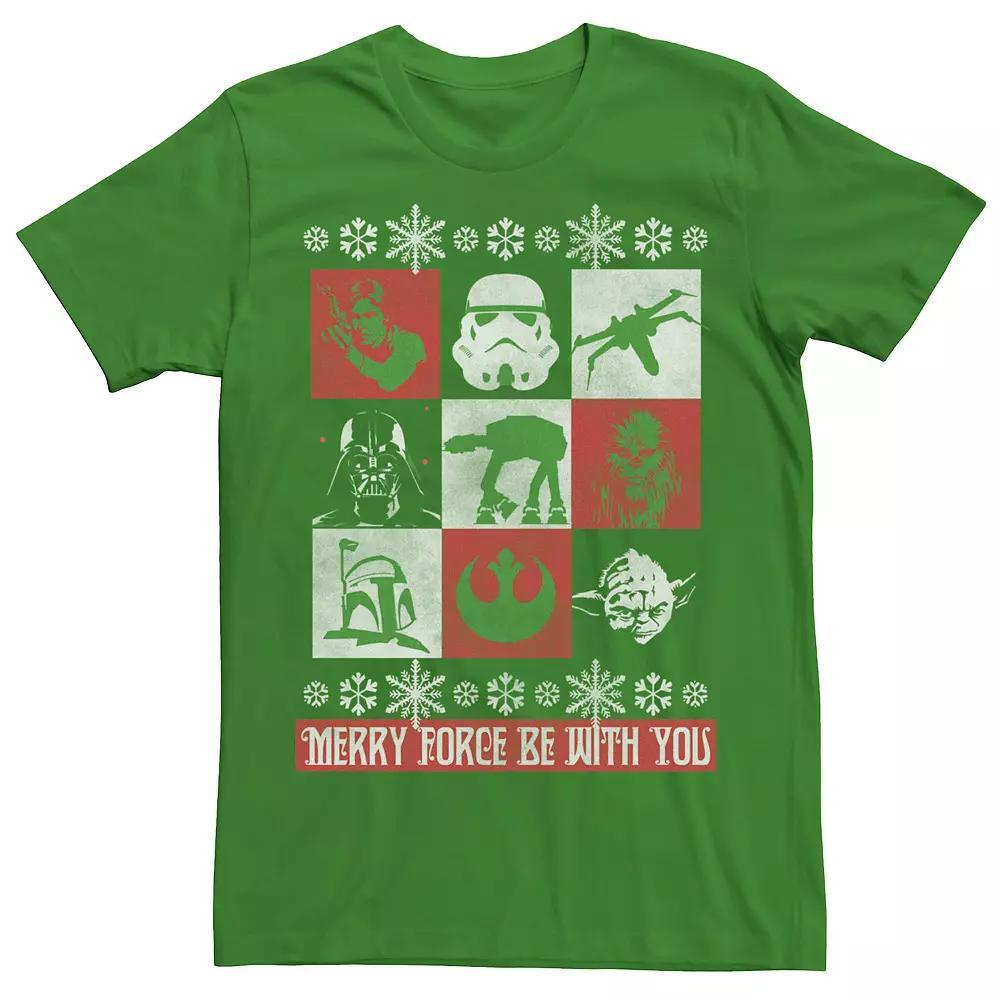 Men's Star Wars Force Be With You Christmas Tee, Size: XXL, Kelly Product Image