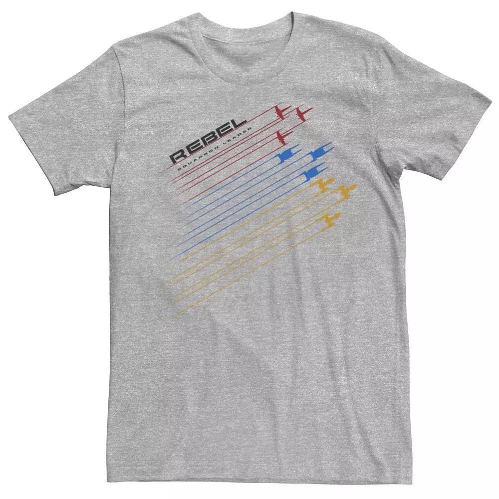 Men's Star Wars Rogue One Rebel Flight Pattern Tee, Size: Large, Athletic Grey Product Image