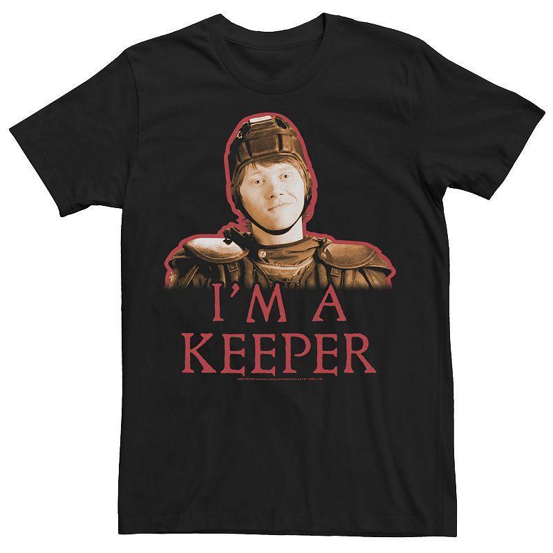 Men's Harry Potter Half-Blood Prince I'm A Keeper Portrait Graphic Tee, Size: Large, Black Product Image