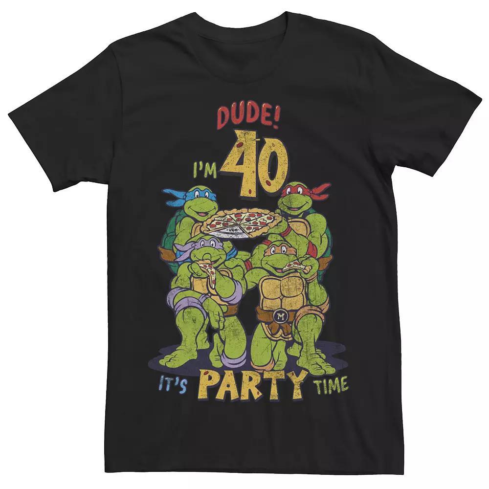 Men's Teenage Mutant Ninja Turtles Dude I'm 40 Tee, Size: Large, Black Product Image