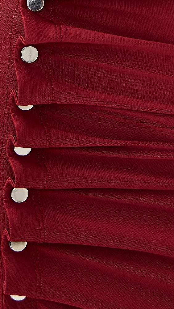 rabanne Long Draped Dress in Jersey | Shopbop Product Image