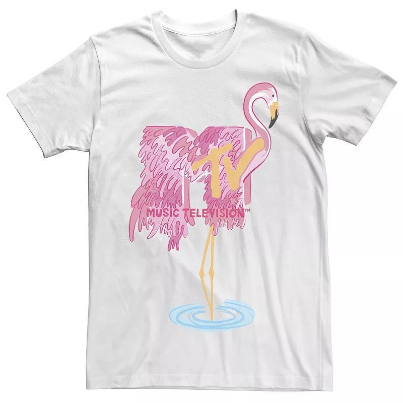 Men's MTV Fresh Flamingo Tee, Size: 3XL, White Product Image