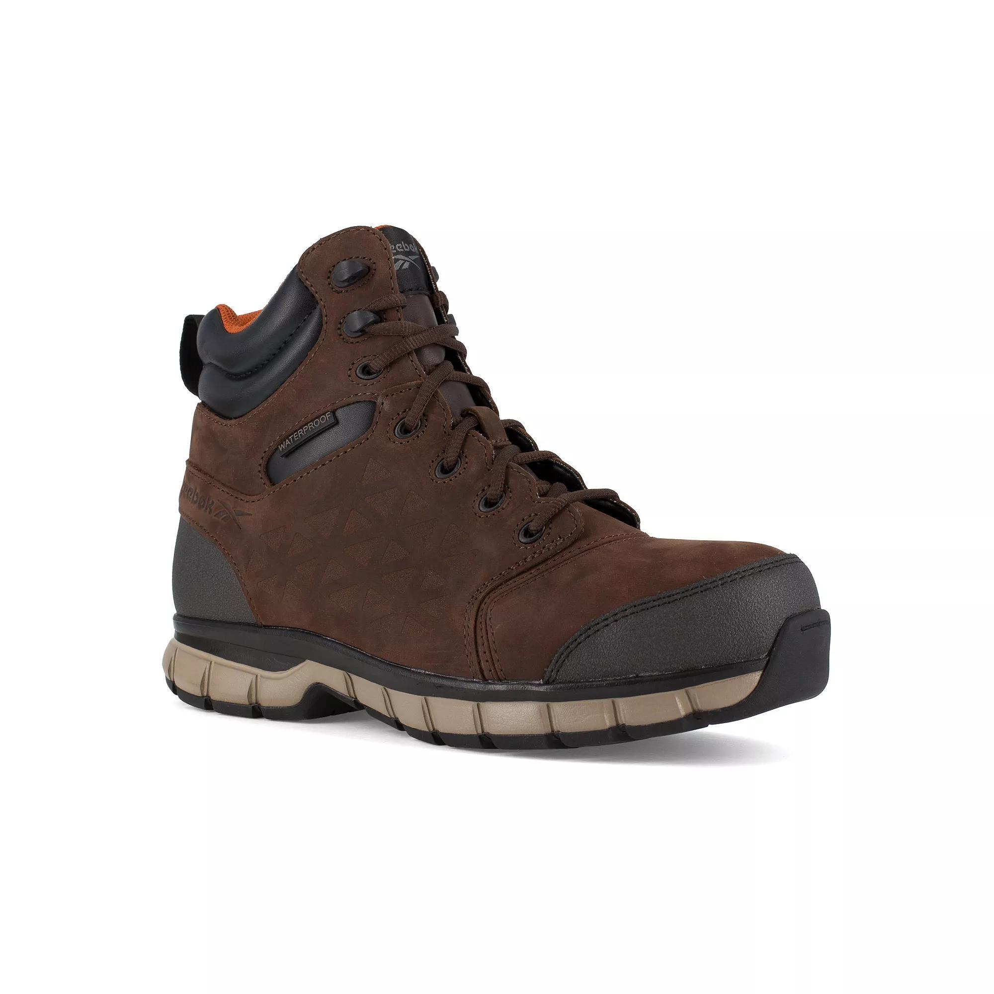 Reebok Work Mens Leather Sublite Cushion Waterproof Composite Toe Boots Product Image