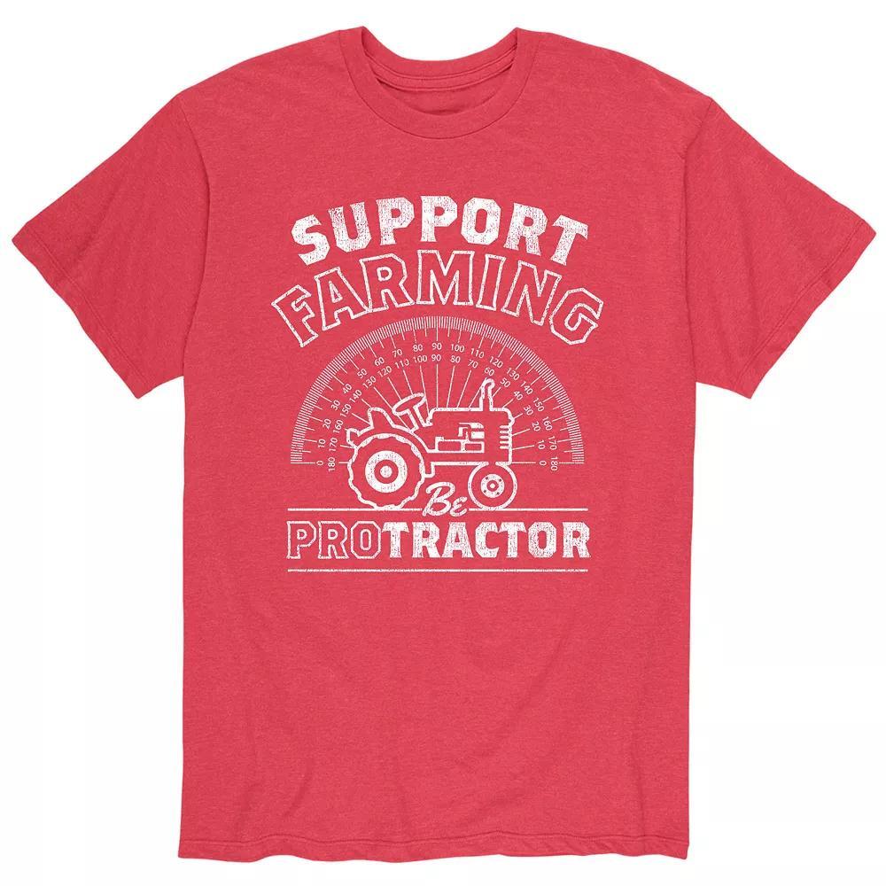 Mens Support Farming Be Protractor Tee Product Image