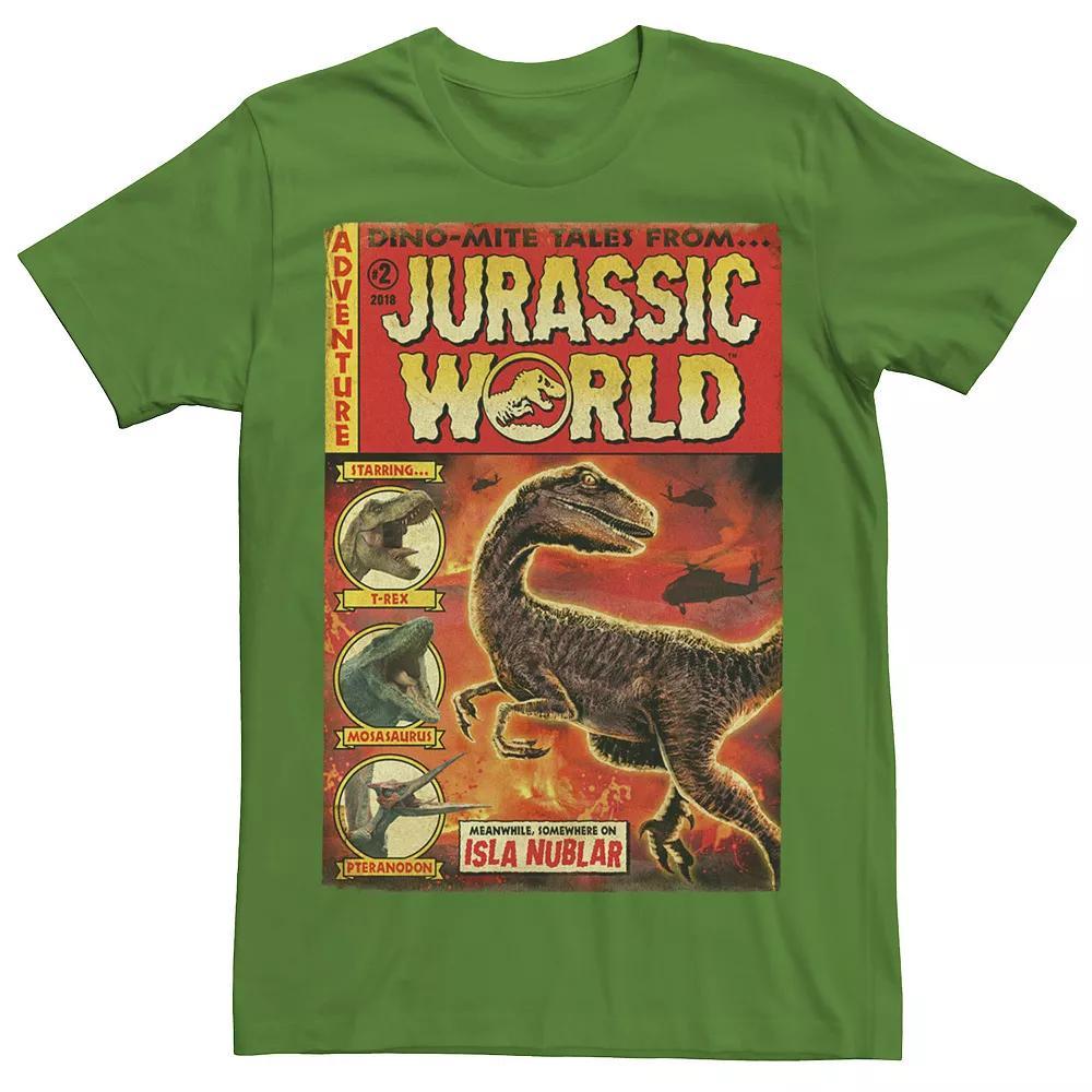 Mens Jurassic World Two Dino-Mite Tales Vintage Tee Royal Grey Product Image