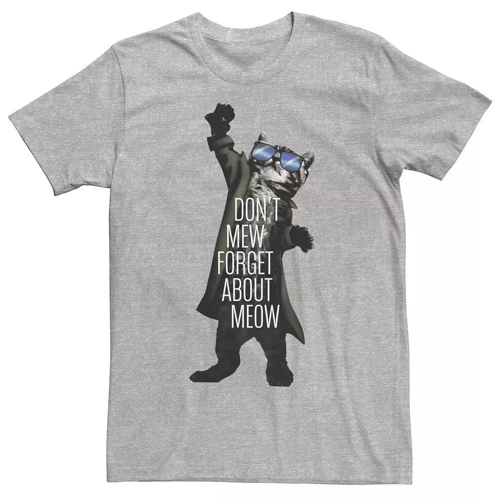 Men's Don't Forget About About Meow Graphic Tee, Size: XXL, Athletic Grey Product Image