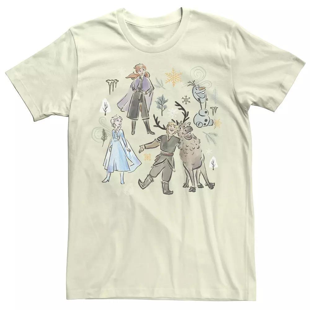 Disney's Frozen Adventure Group Juniors' Boyfriend Graphic Tee, Women's, Size: Medium, Natural Product Image
