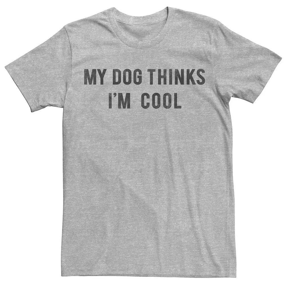 Men's My Dog Thinks I'm Cool Tee, Size: Medium, Athletic Grey Product Image