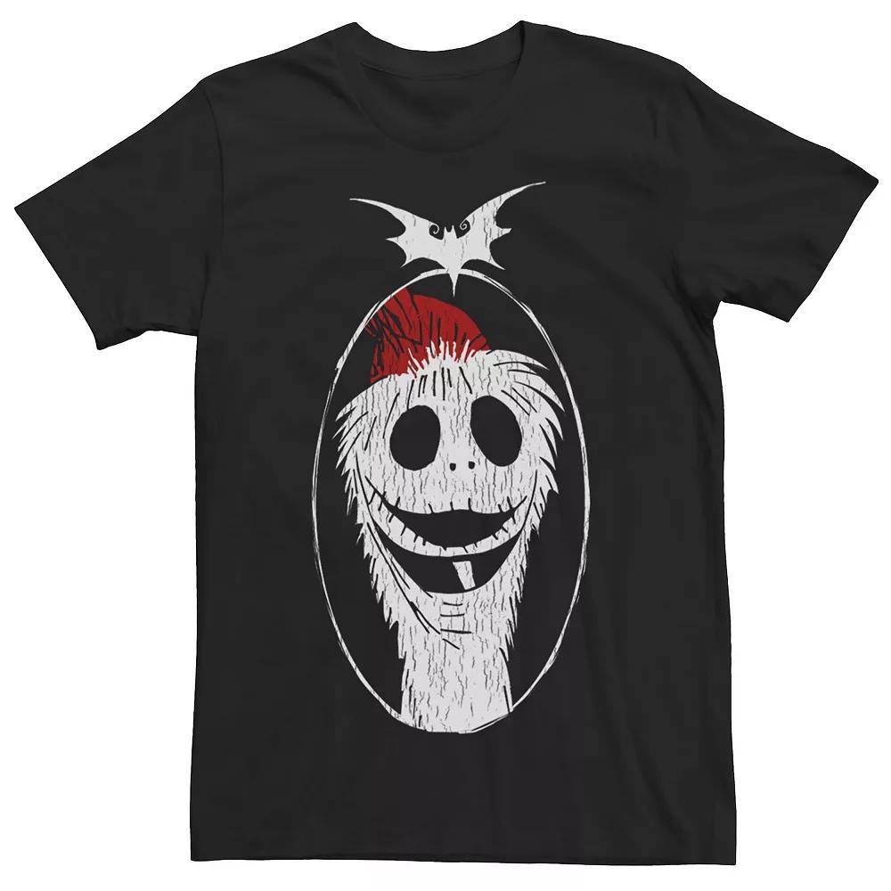 Disney's The Nightmare Before Christmas Men's Santa Jack Portrait Tee, Size: Large, Black Product Image