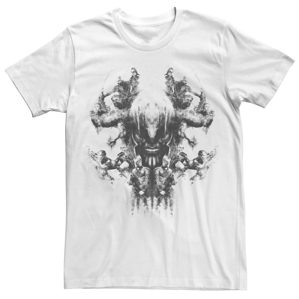 Men's Avengers Smoke Skull Tee, Size: Large, White Product Image