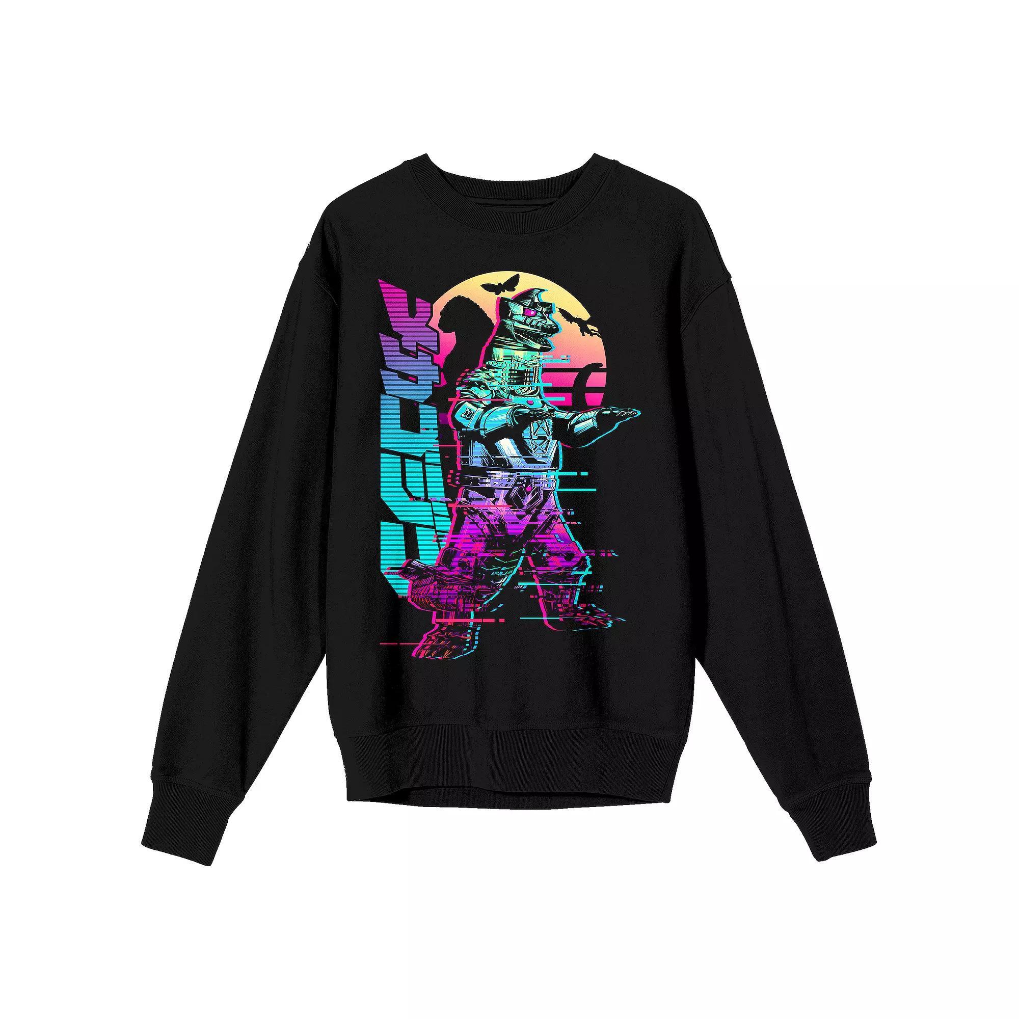 Men's Godzilla Kanji Title Long Sleeve Graphic Tee, Size: Small 36, Black Product Image