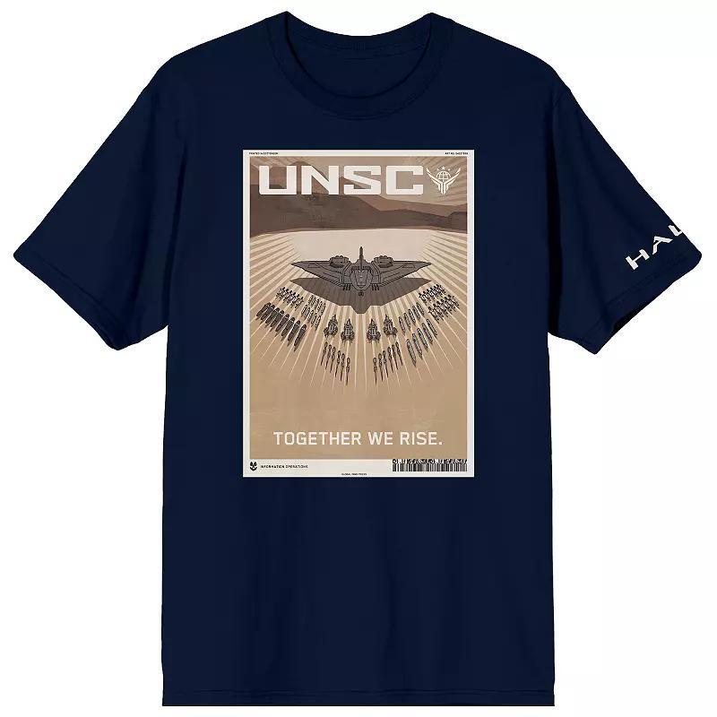 Men's Halo UNSC Together We Rise Graphic Tee, Size: XXL, Blue Product Image