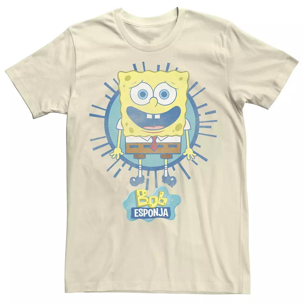 Men's Nickelodeon SpongeBob SquarePants Rays Spanish Tee, Size: 3XL, Natural Product Image