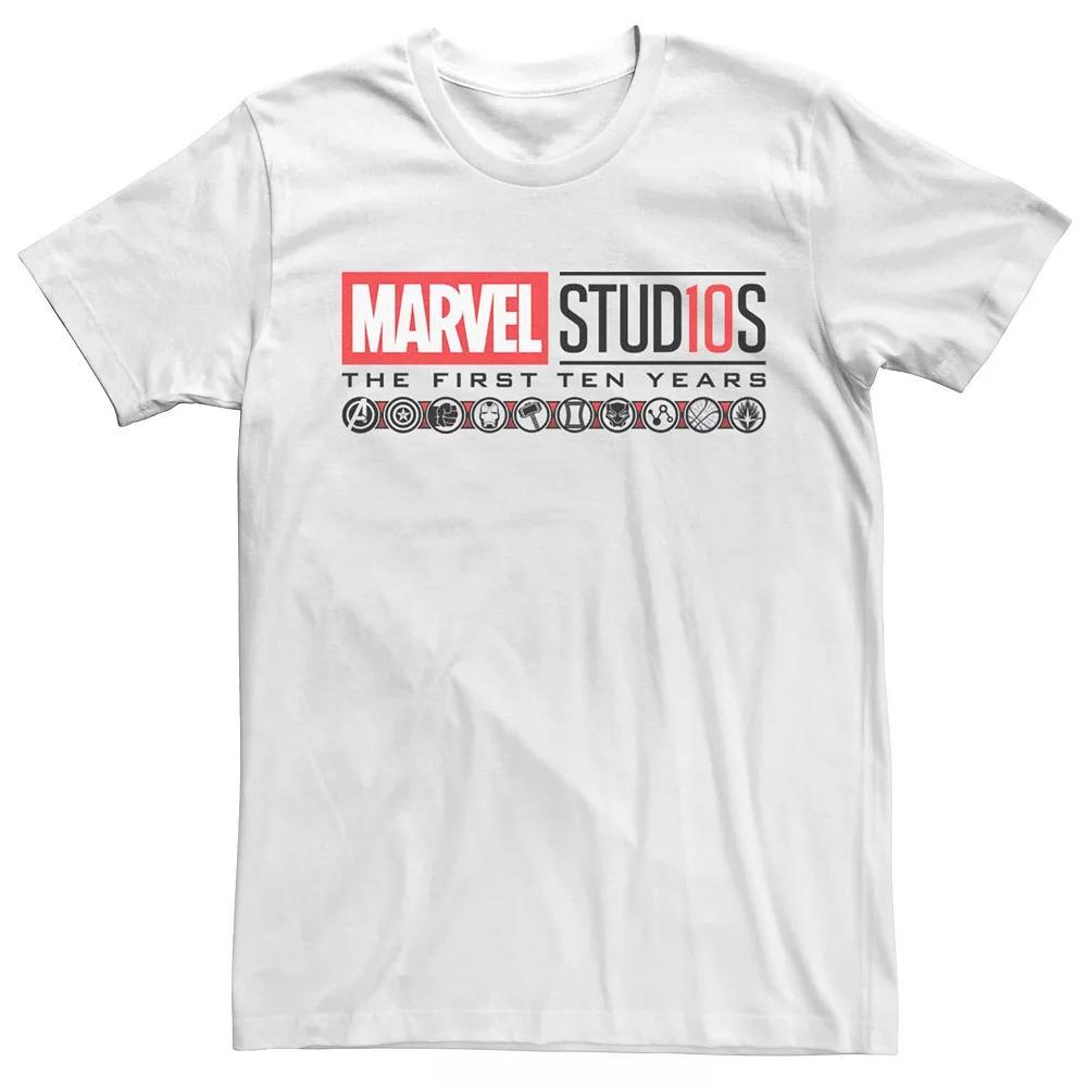 Mens Marvel Studios Ten Years Icon Logo Tee Product Image