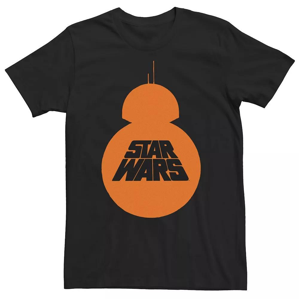 Big & Tall Star Wars BB-8 Silhouette Logo Tee, Men's, Size: 5XL, Black Product Image