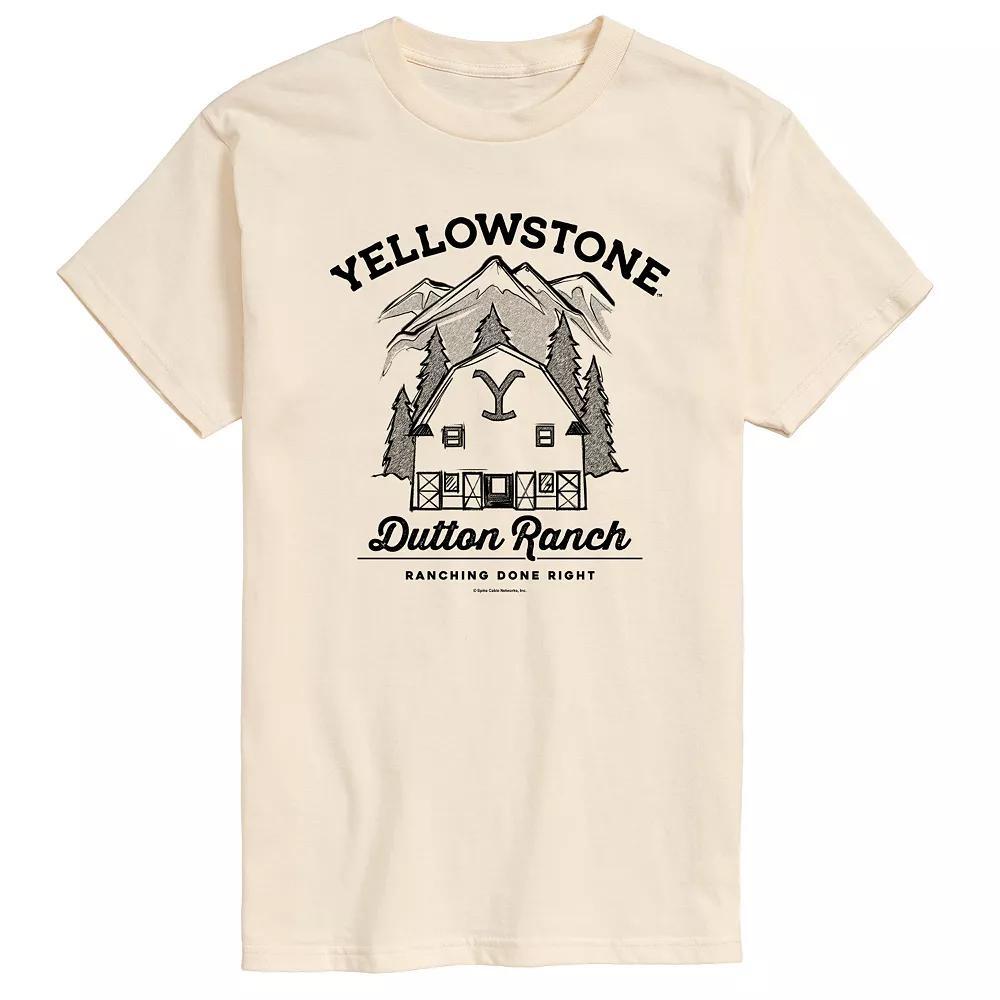 Big & Tall Yellowstone Dutton Ranch Graphic Tee, Mens Product Image