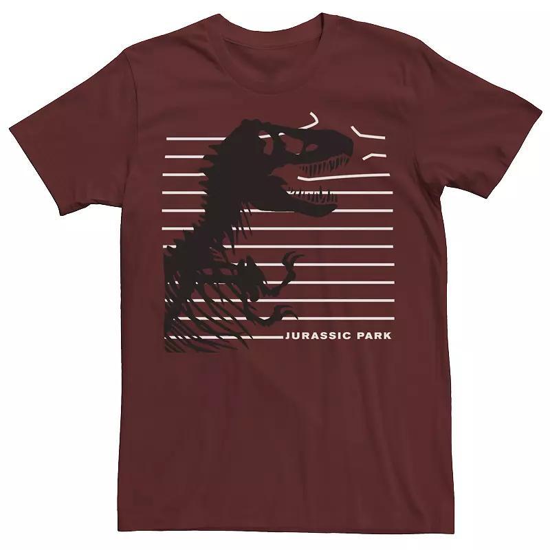 Men's Jurassic Park T-Rex Skeleton Fence Breakthrough Tee, Size: 3XL, Red Product Image