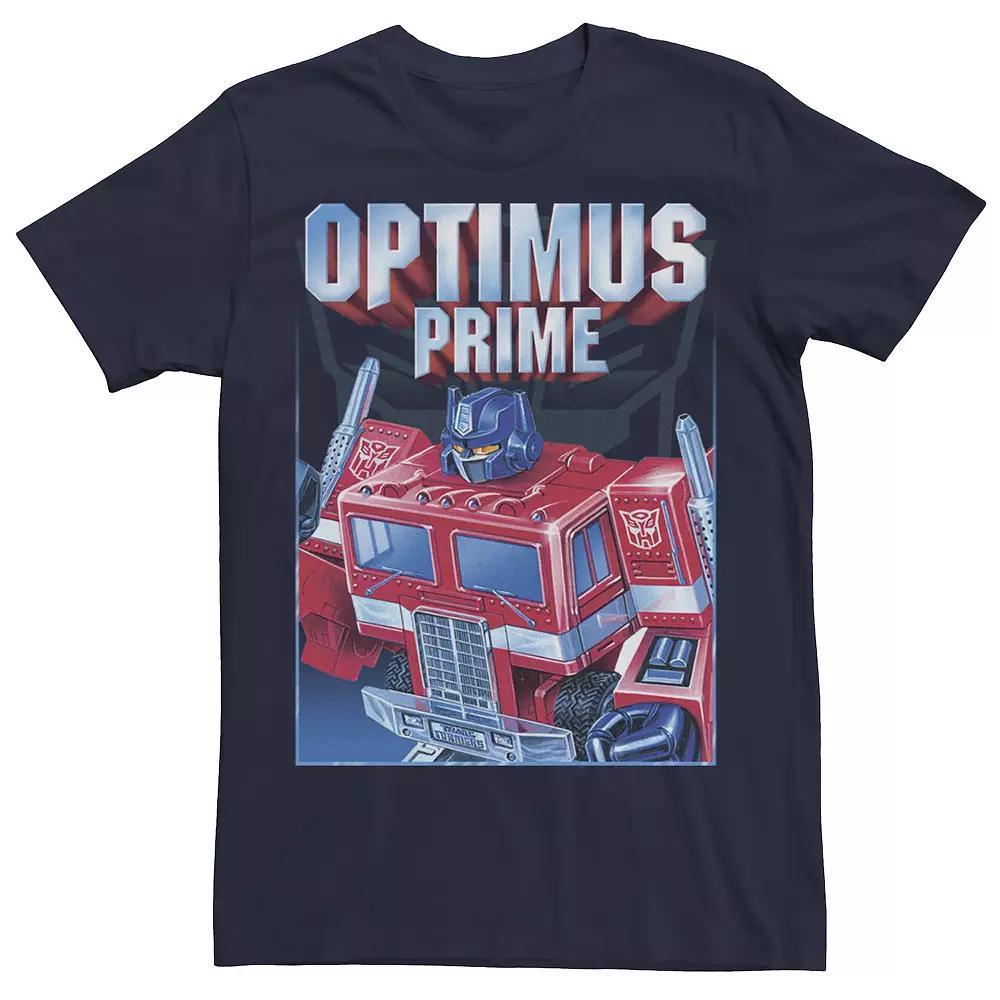 Big & Tall Transformers Optimus Prime Portrait Tee, Men's, Size: XLT, Blue Product Image